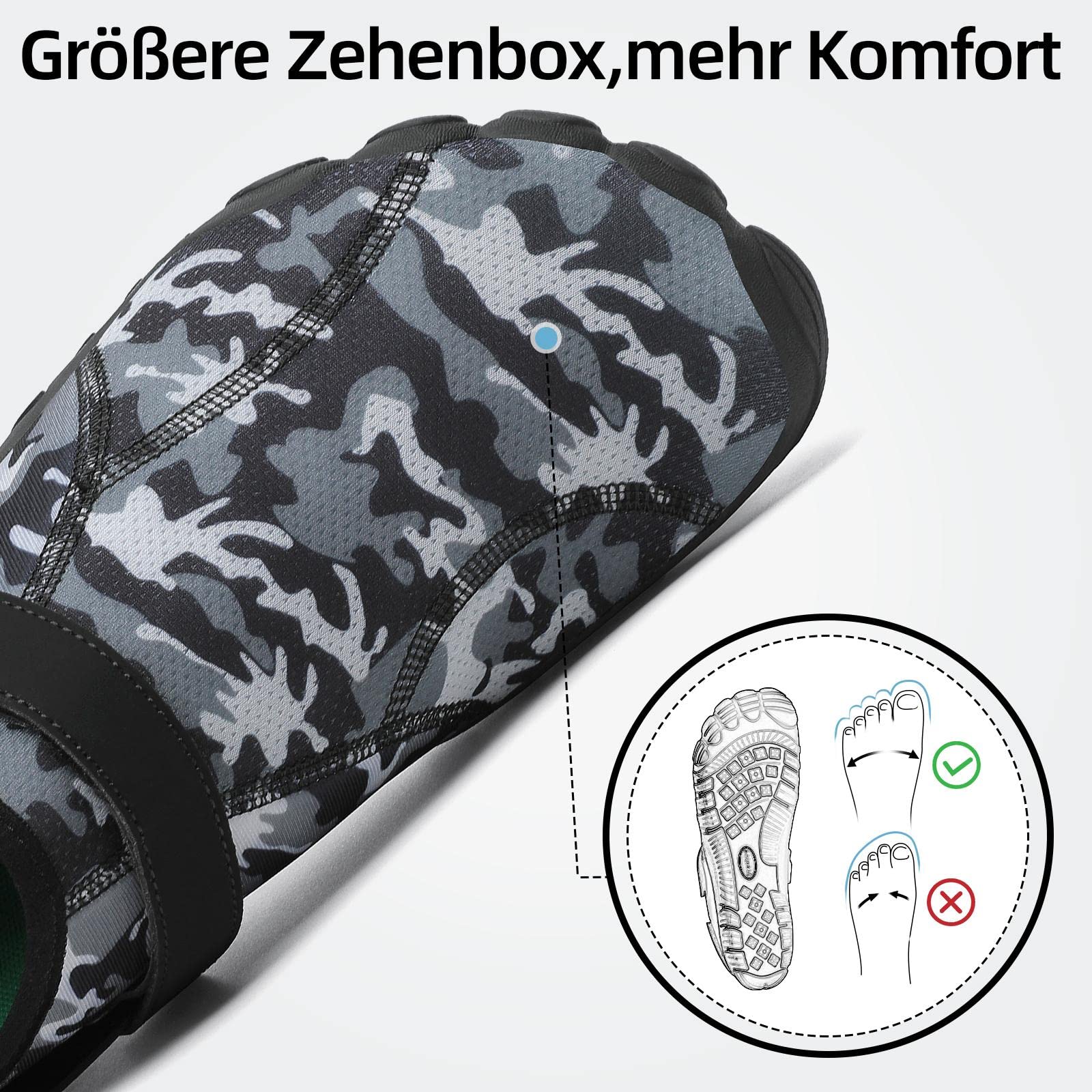 SAGUARO Uomo Scarpe Acquatiche Donna Pantofole da Spiaggia d'Acqua Bagno Scarpa Asciugatura Rapida Antiscivolo