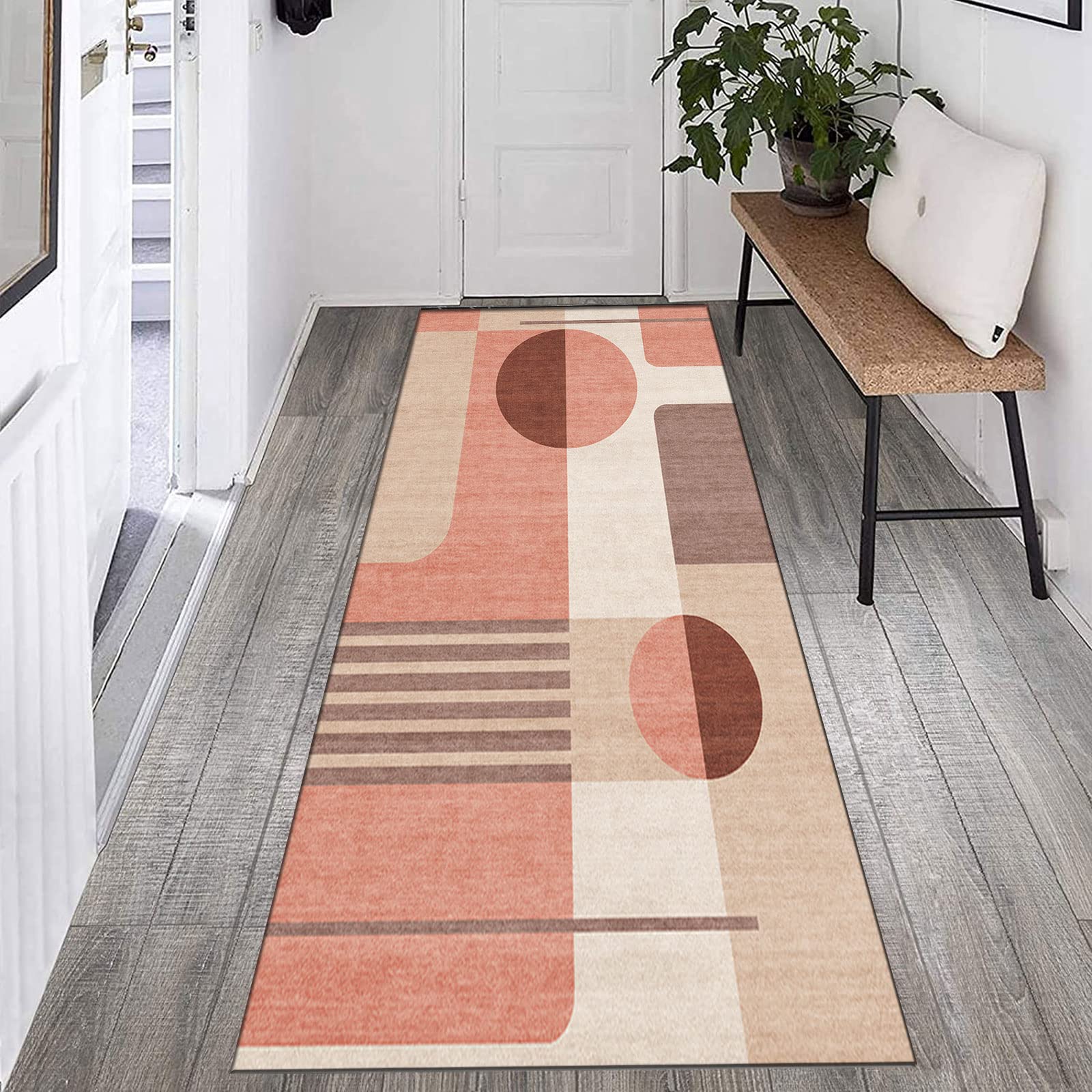 Alfombra de pasillo moderna para decorar la entrada de casa y zonas de paso confortables