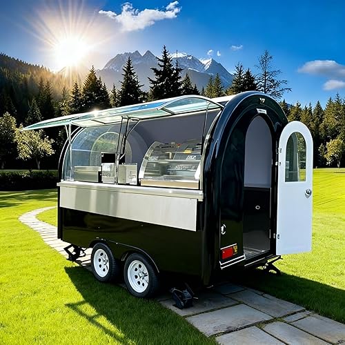 Mobile Food Trailer for Sale – Food Truck Equipment with Customizable Kitchen, Mobile Bar Food Stand for Outdoor Catering & Street Food Business