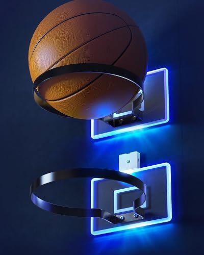 Boy Room Decor, 2 Pack Ball Holder Wall Mount for