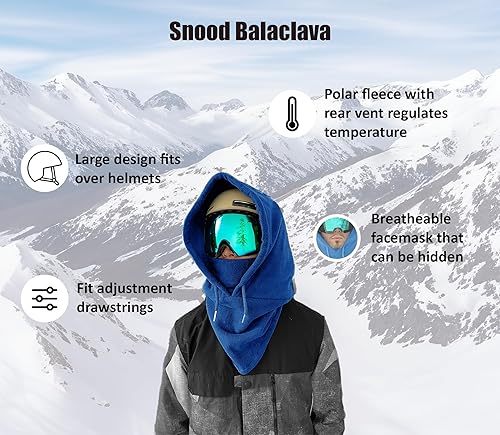 Miniatura 3 de Pasamontañas con ventilación para esquí, snowboard y ciclismo