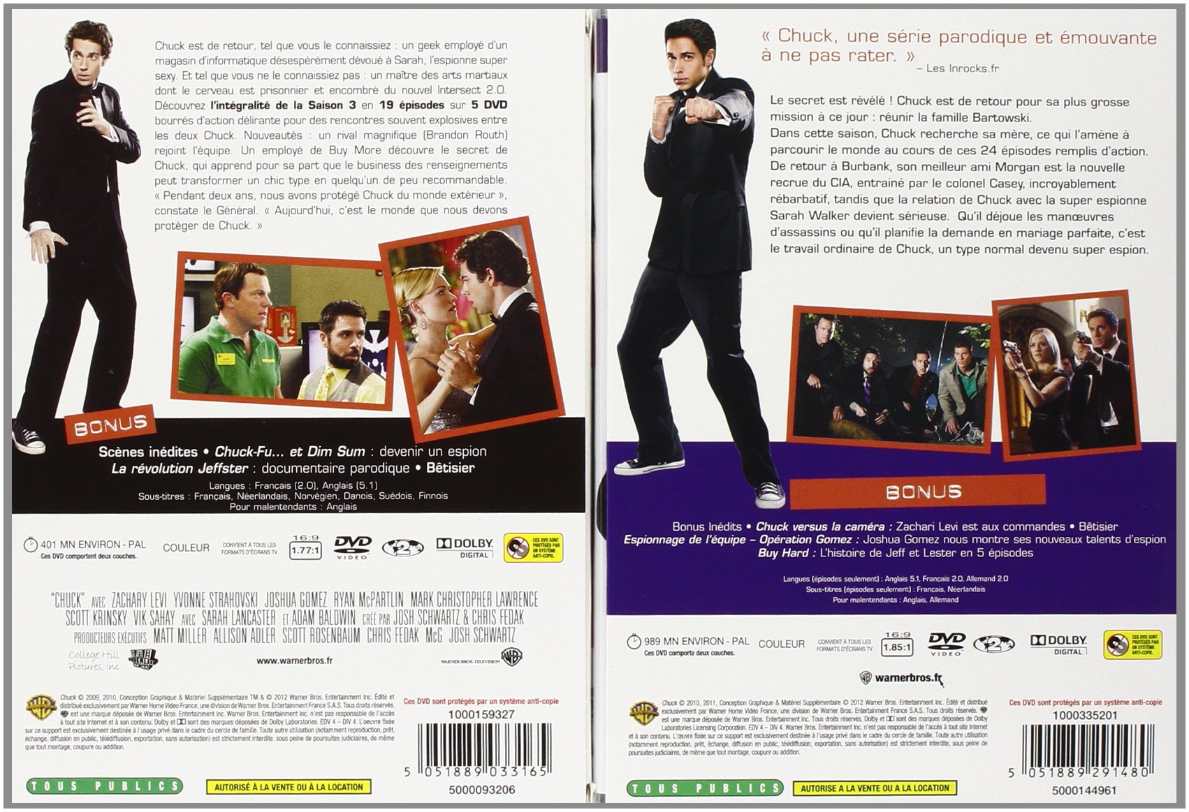Chuck - Saisons 1-5 - L'intégrale de la Série - Coffret DVD