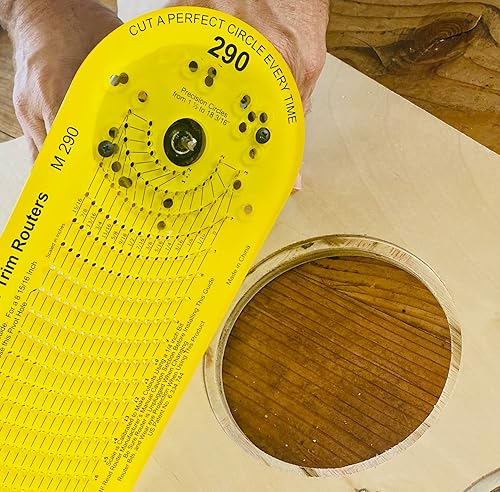 Miniatura 6 de Jasper 290 Router Circle Jig – Plantilla de corte circular de precisión para enrutador de madera | Corta 268 círculos perfectos de 1 ½ pulgadas a 18