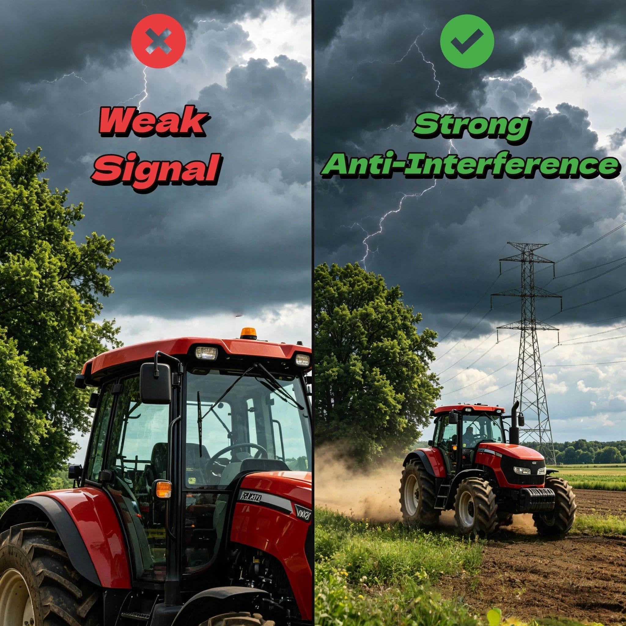GNSS - Sistema di guida con antenna di precisione anti-interferenza, display da 9" per una migliore navigazione del trattore agricolo