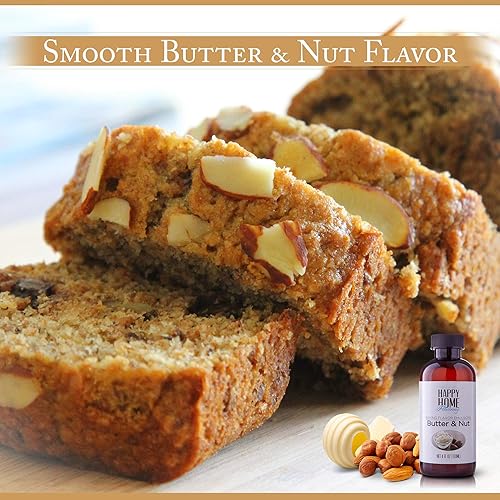 Miniatura 4 de Happy Home Emulsión de sabor a mantequilla de imitación y nuez para hornear, certificado Kosher, 4 onzas.