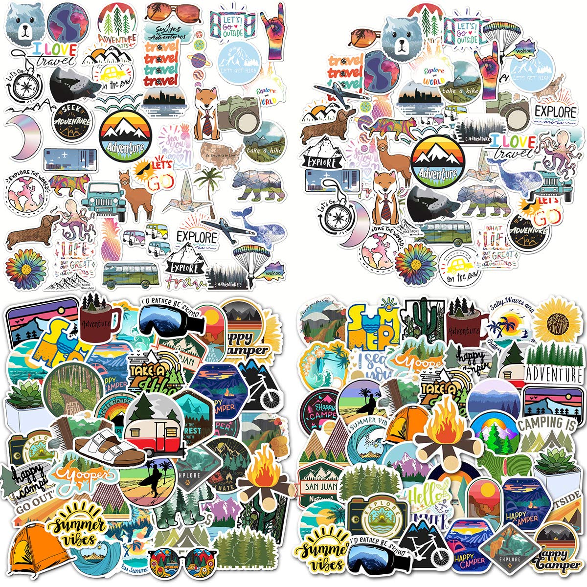 100 Pcs Cute VSCO Stickers for Water Bottles - VSCO Girl Essential Stuff for Hydro Flask Laptop Teen Girl,Waterproof,Aesthetic,Trendy