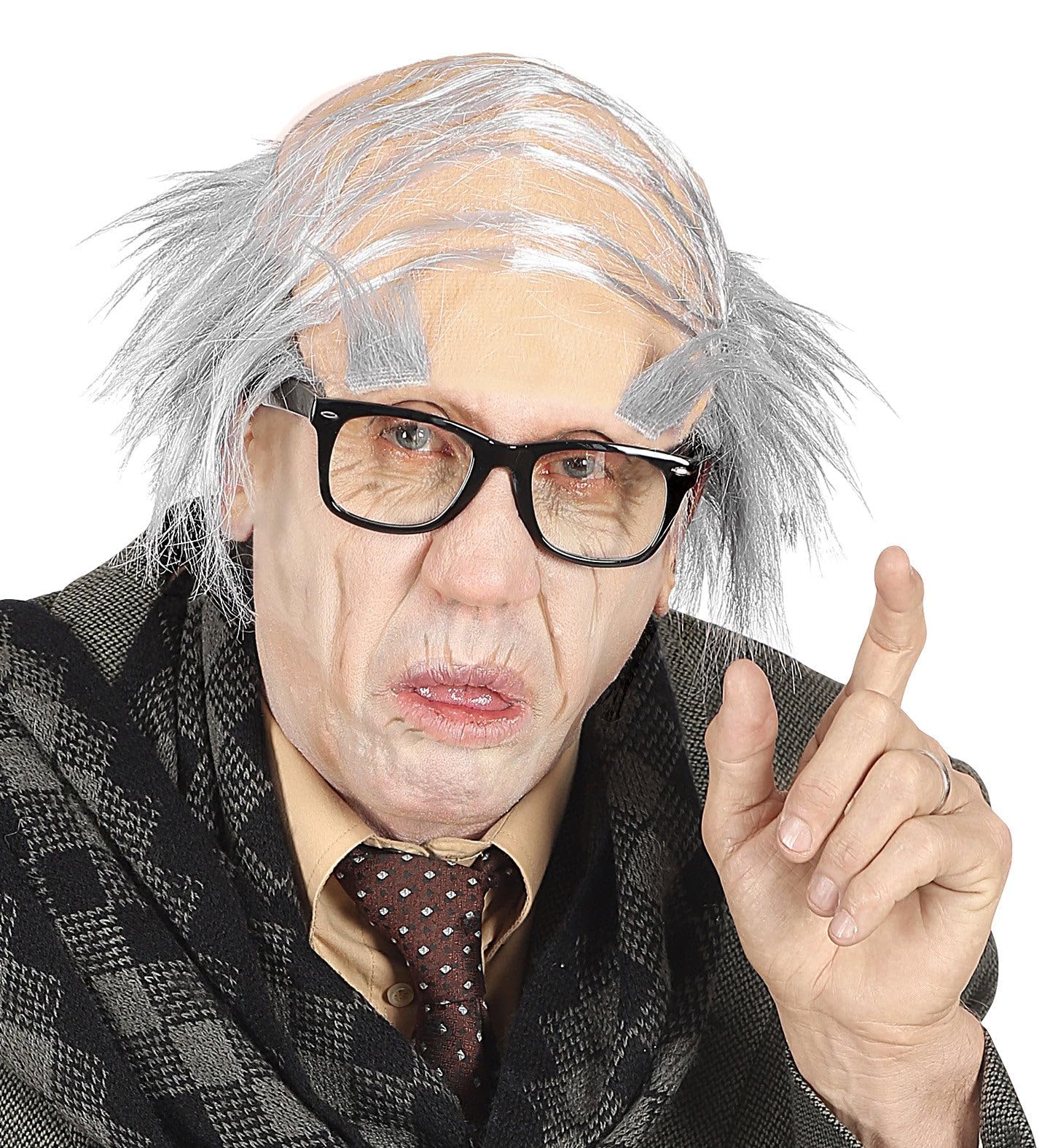 Widmann Fancy Dress Costume Old Man Comb Over Headpiece W/Eyebrows Old People Accessory