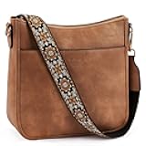 Crossbody Bags for Women Trendy Vegan Leather Hobo Purses Shoulder Handbags With Wide Shoulder Strap