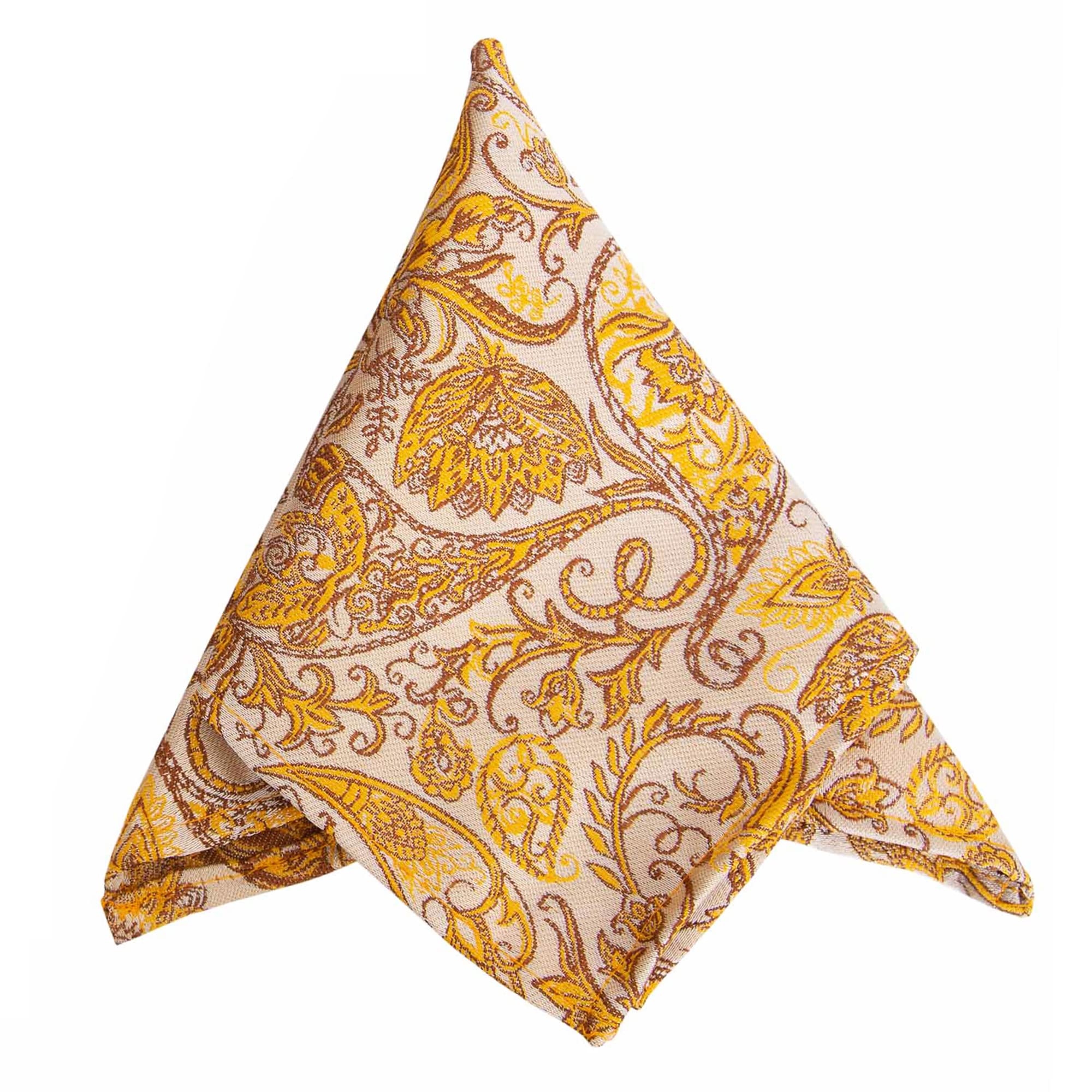 to the nines Men's Microfiber Yellow Pocket Square-picture-10