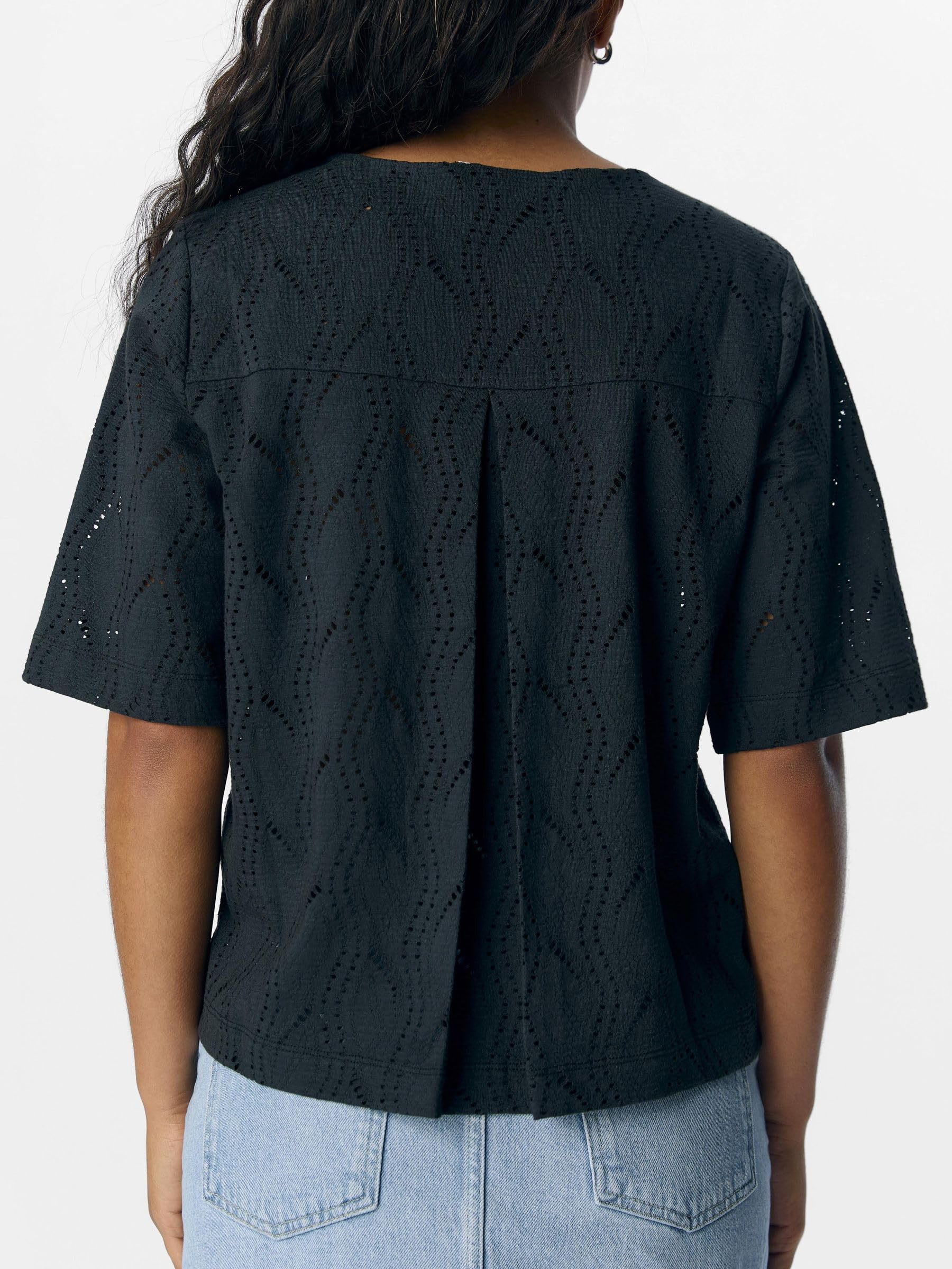 Objava 2/4 Lo O-Neck Top Noos, czarny, M