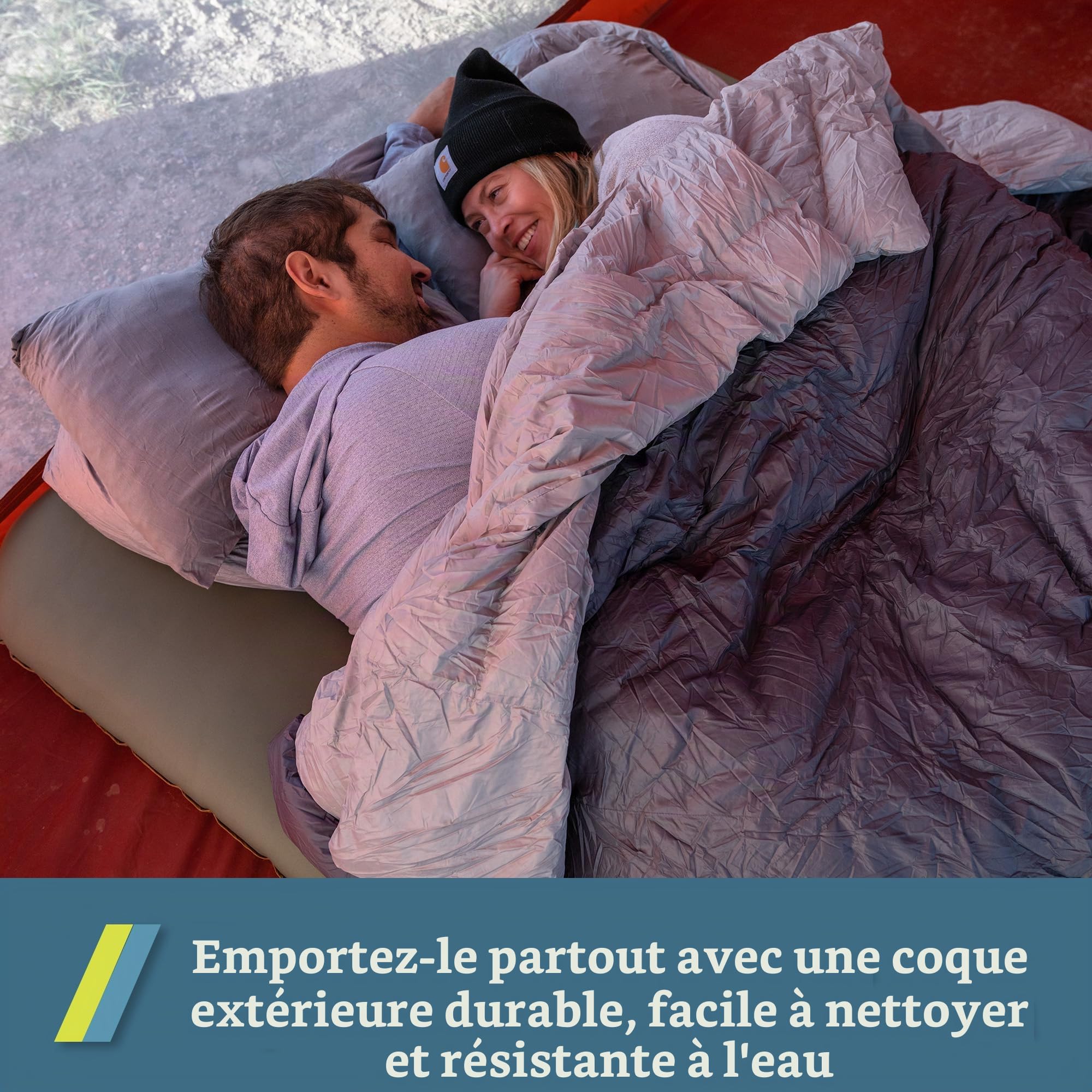 Klymit Drift Oreiller de Camping en Mousse à mémoire de Forme déchiquetée avec Housse réversible pour extérieur, Vert, Taille Standard