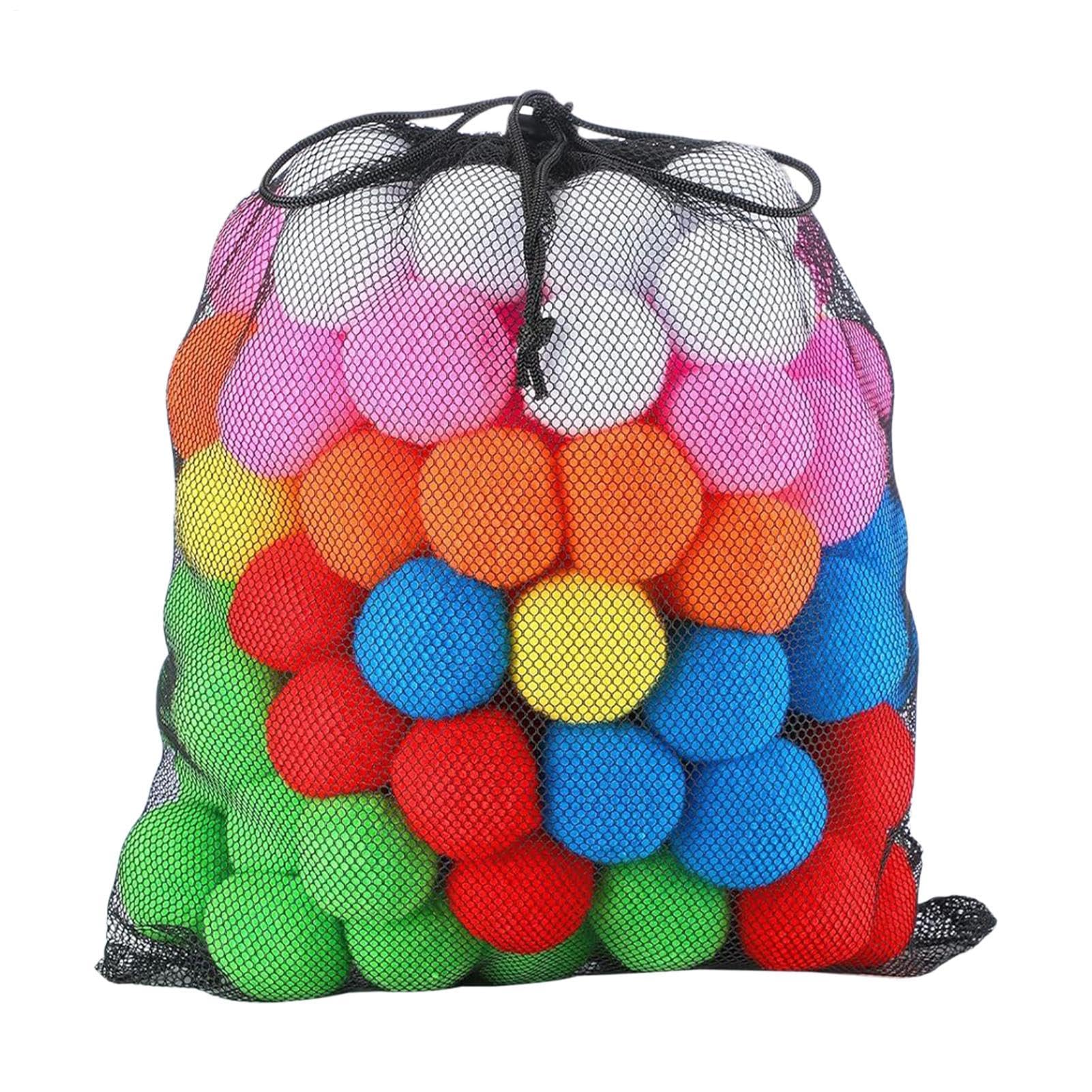 60pcs Reusable Water Balls, Water Sponge Balls Colorful Splash Ball Soft Soaker Ball Beach Toys Pool Toys For Backyard Garden Beach Pool