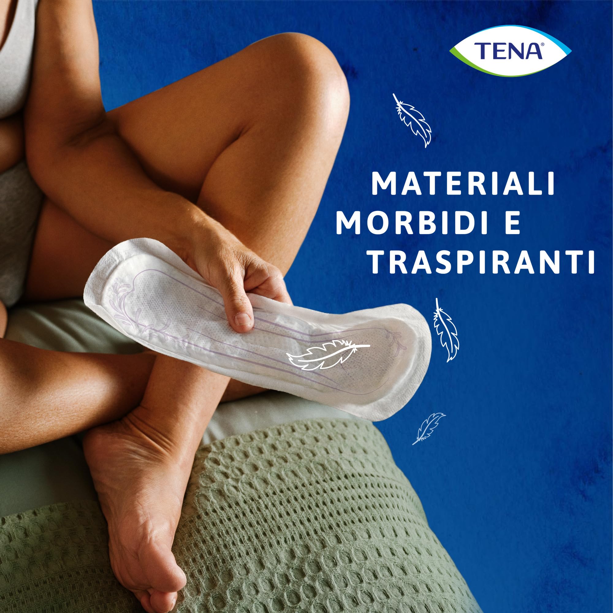 TENA Discreet Maxi - Assorbenti per Perdite Urinarie Femminili, Discreti e Confortevoli, 12 Pezzi