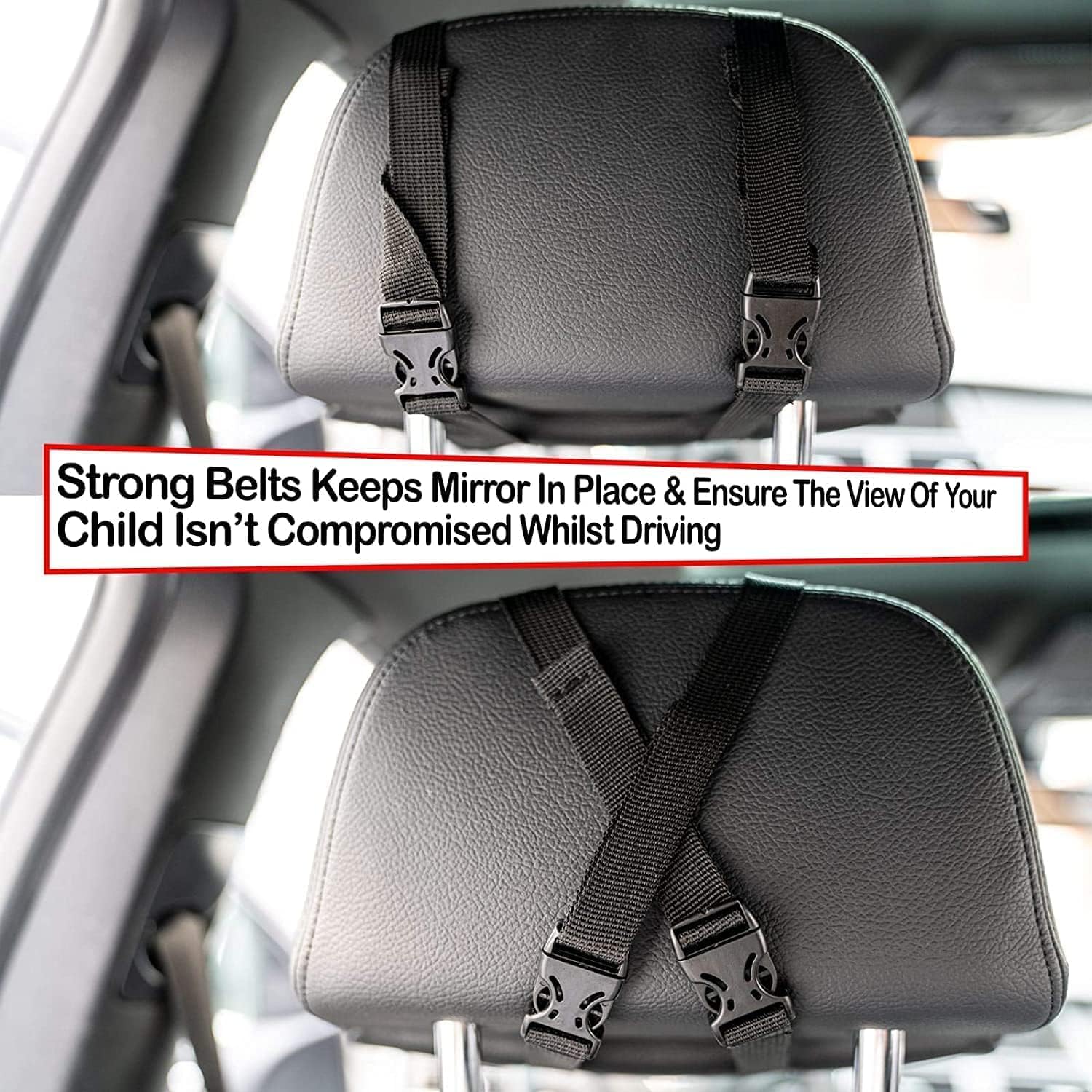 Espejo para Bebé para Asiento Trasero del Coche, Esenciales Más Seguros para Recién Nacidos con Vista Trasera, Irrompible, Ajustable para Ver Asientos Orientados hacia Atrás para Bebés