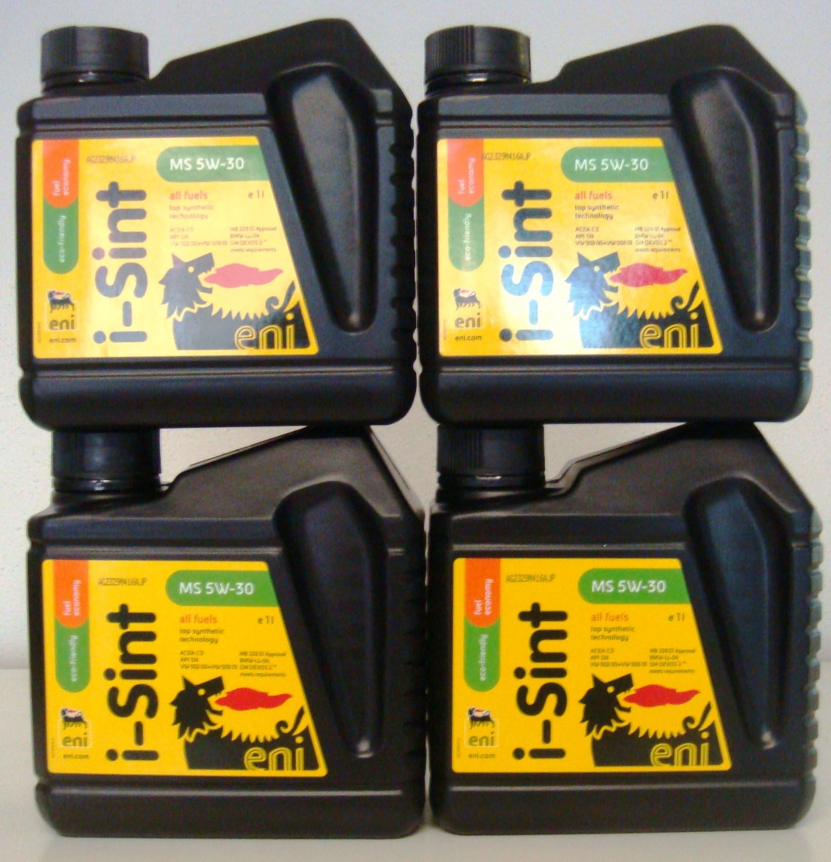 Eni I Sint 1L MS 5w30 all fuels, 4 Canisters of 1 litre = 4 Litre