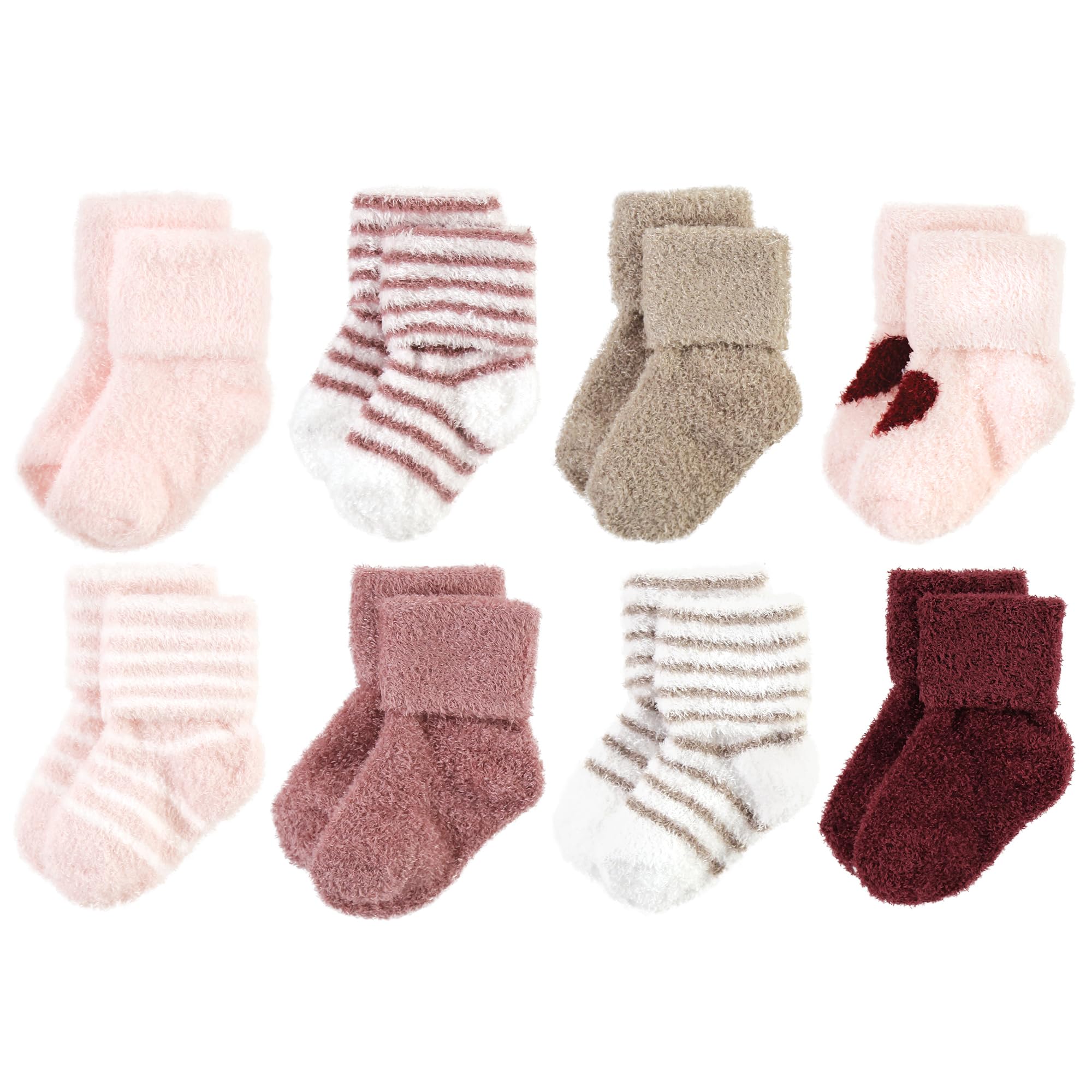 Hudson Baby Baby 8-pack Cotton Rich Newborn and Terry Socks