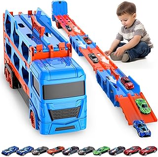 Autotransporter-Spielzeug-LKW mit 10 Rennautos