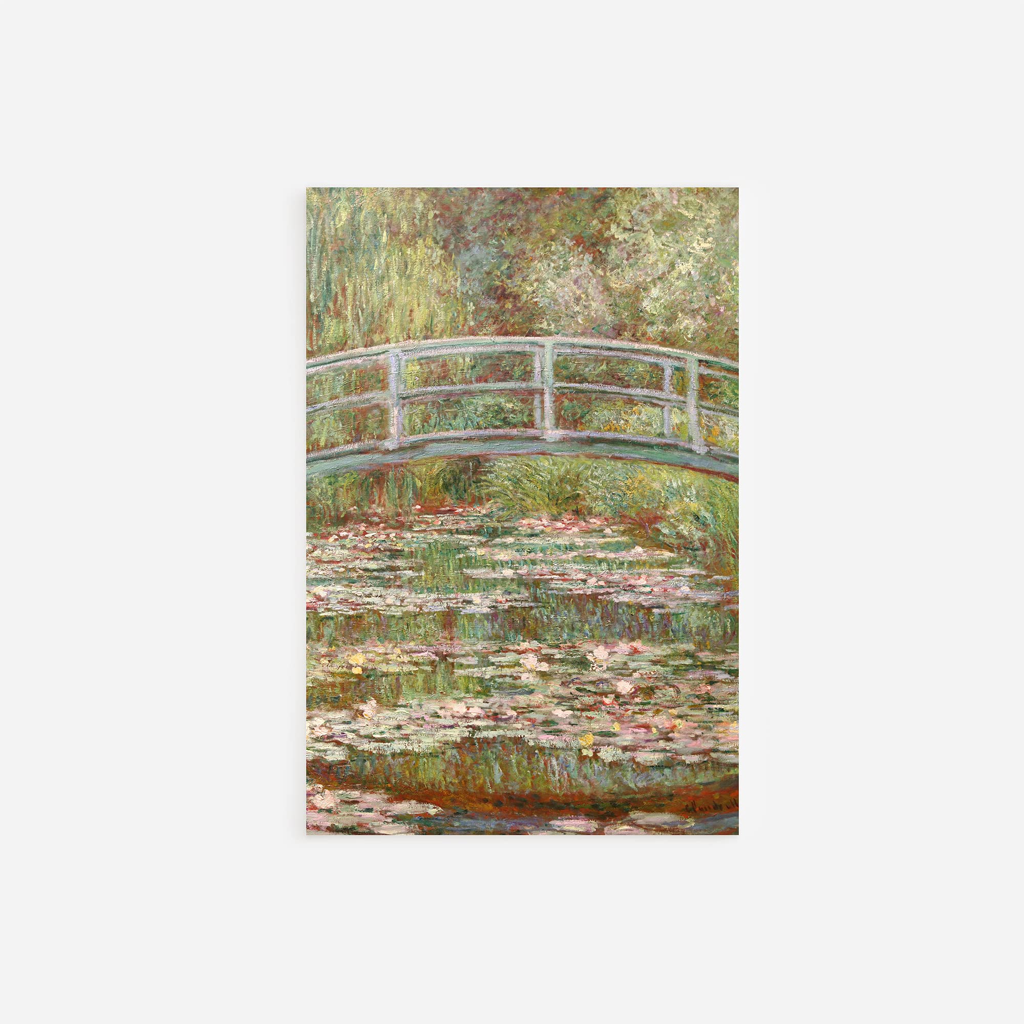 美品　Claude Monet 【arched bridge】 File:1920-22 Claude Monet The Japanese Footbridge MOMA NY