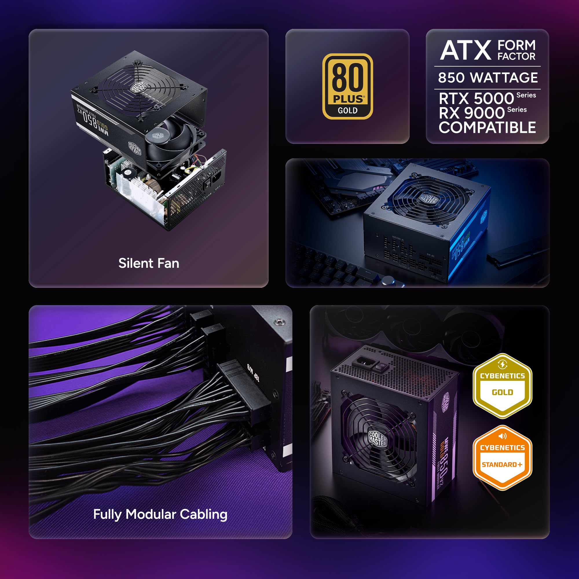 Amazon | Cooler Master MWE Gold 850 V2 完全モジュラー電源 – 850W