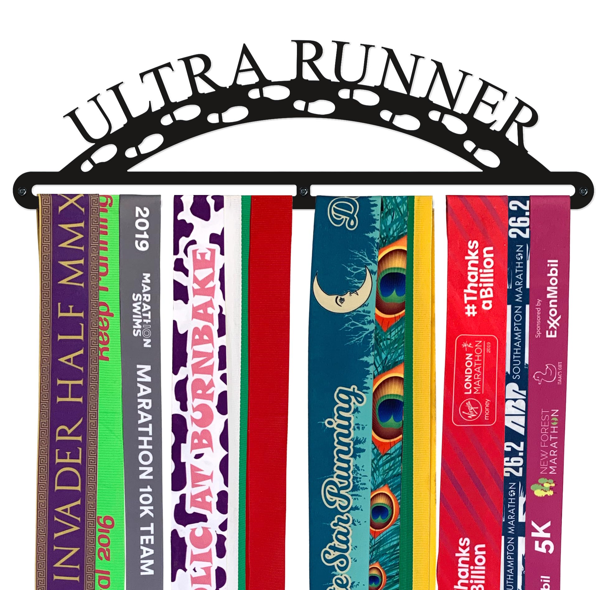 Ultra Runner große Medaille Aufhänger Display Halter Edelstahl gebürstet – Made in Großbritannien