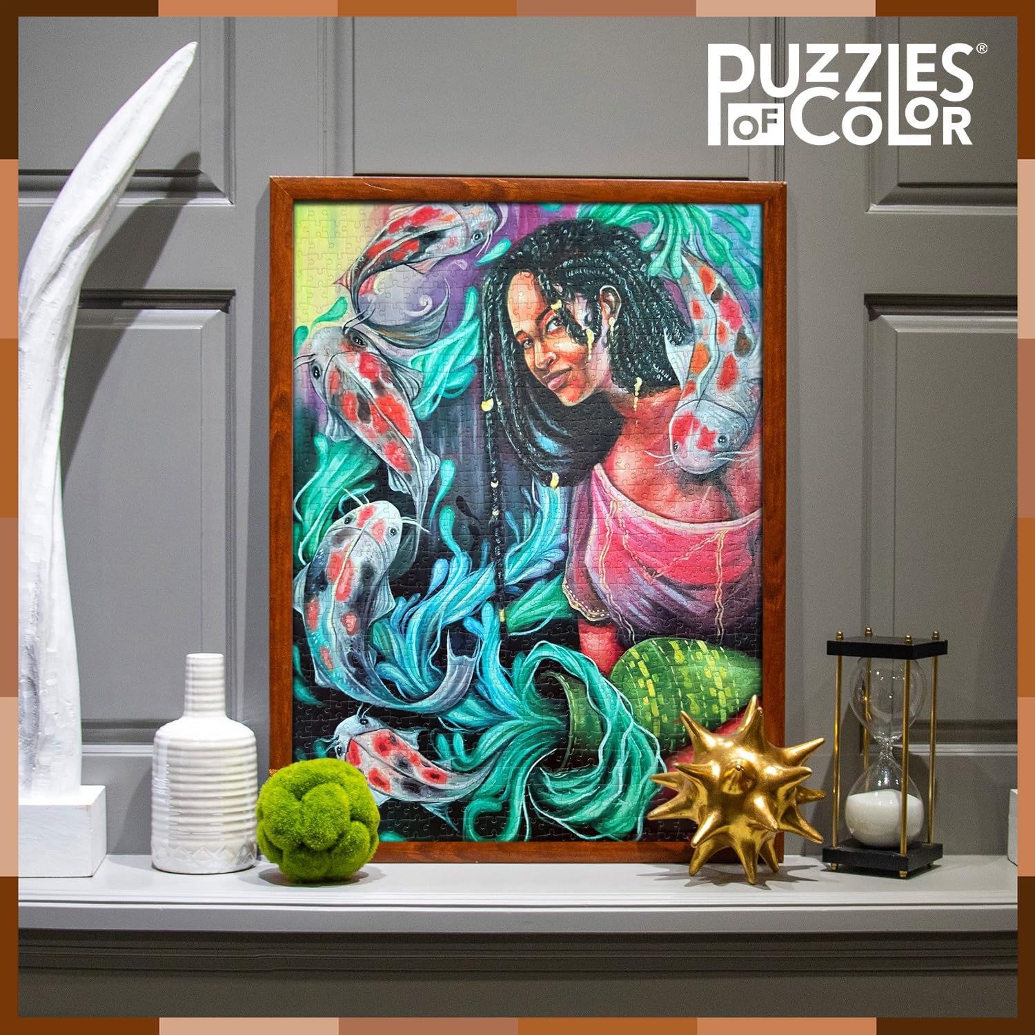 Puzzles of Color Flow by Morgan N. Marshall – Puzzles for Adults 1000 Pieces, Colorful Artwork Jigsaw Puzzle & Adult Games for Game Night Fun & Gift Giving Ideas with Family & Friends (20"x27")