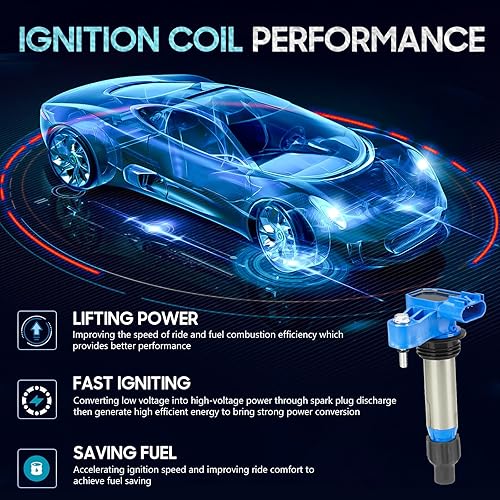 Miniatura 2 de Hurotoms Paquete de 6 bobinas de encendido compatibles con Buick Cadillac Suzuki Chevy GMC Pontiac Saab Saturn Suzuki Impala Limited V6 3.0L 3.2L