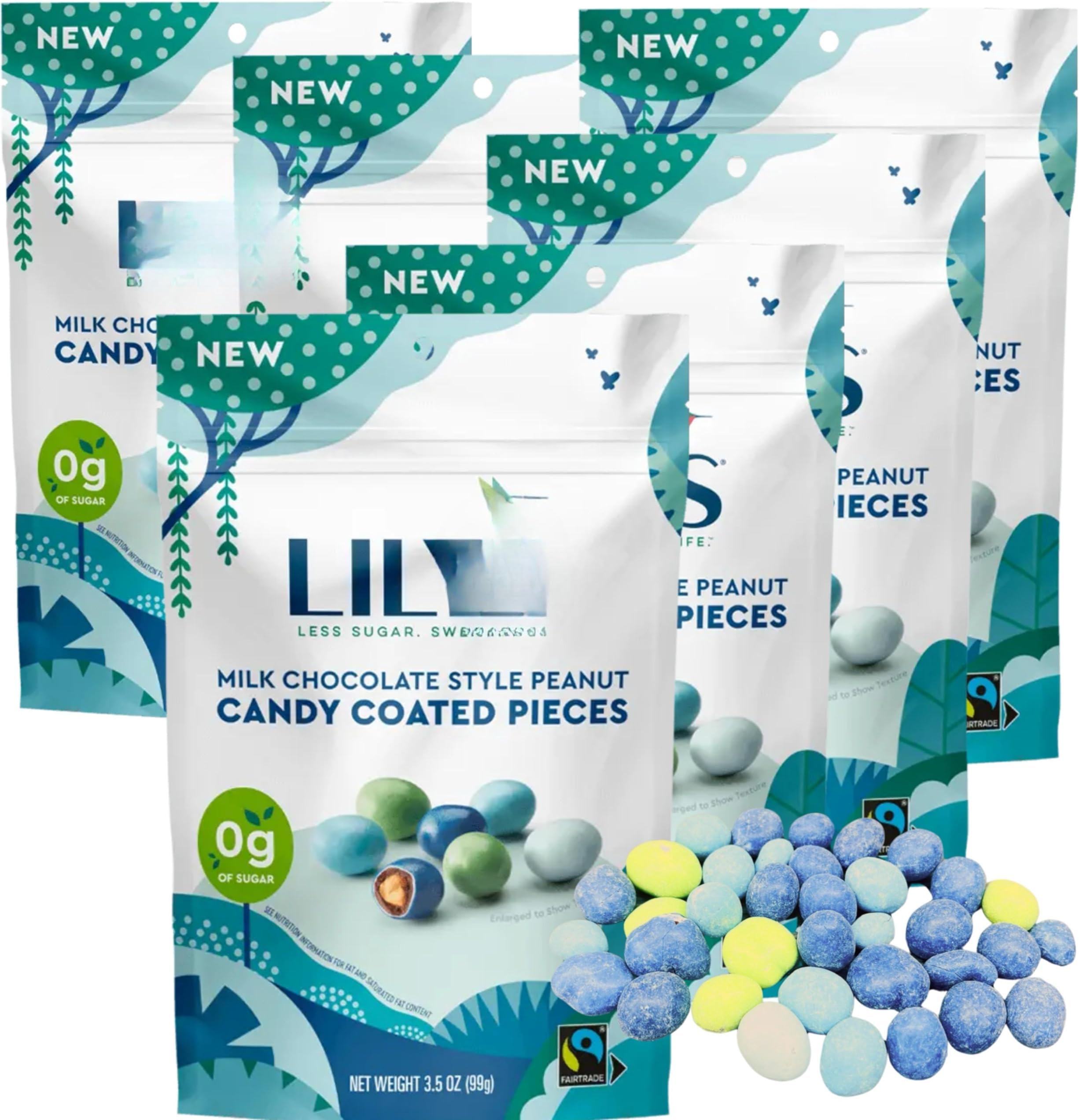 Chocolate Candy Coated Pieces 3.5oz Bag 6 Pack - (Milk Chocolate Peanut)