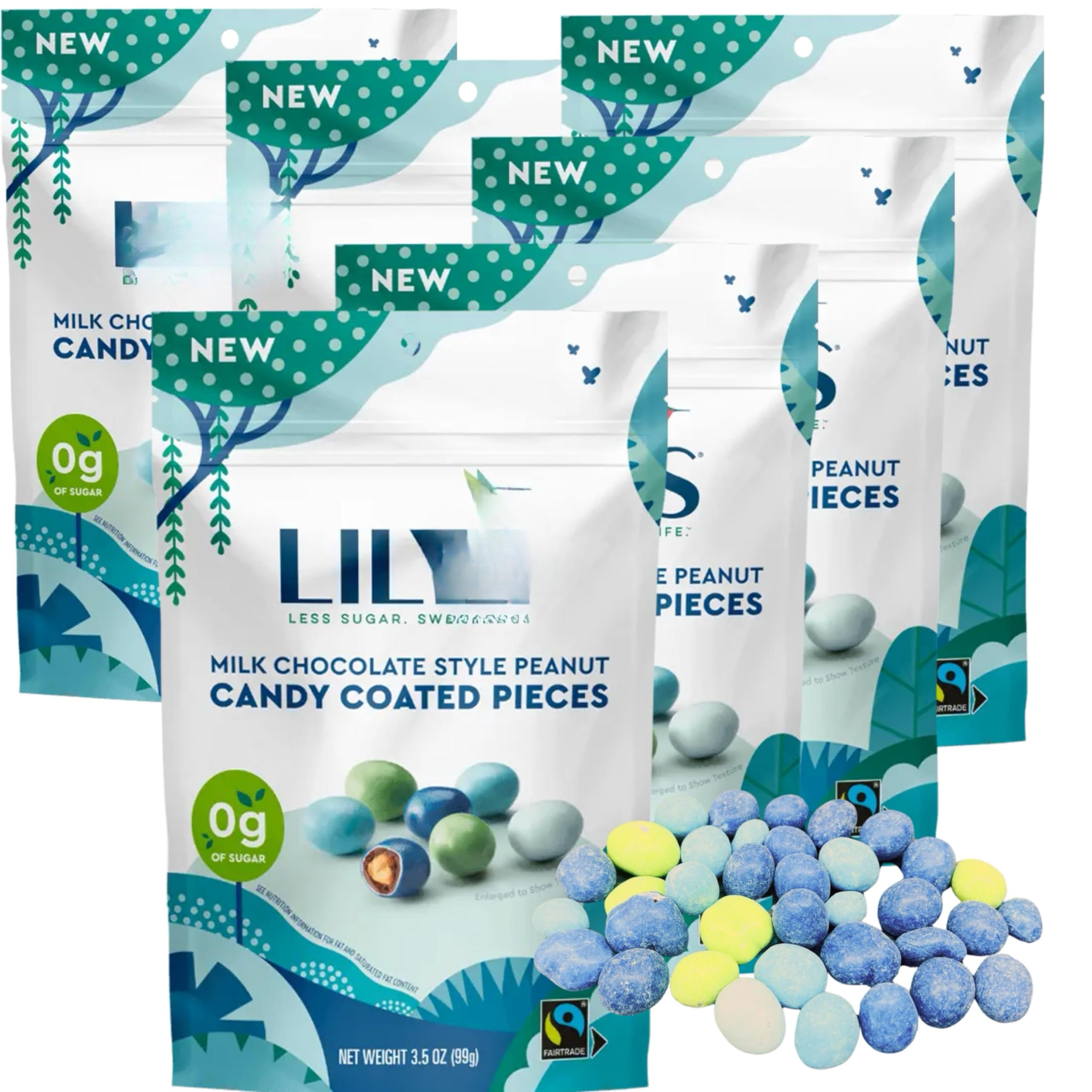 Chocolate Candy Coated Pieces 3.5oz Bag 6 Pack - (Milk Chocolate Peanut)