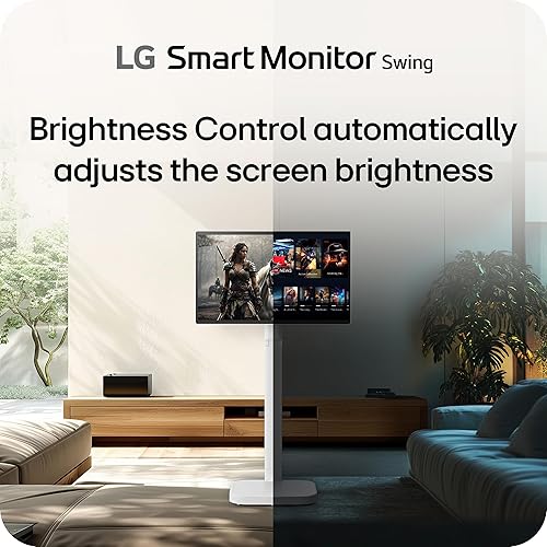 Miniatura 20 de LG Smart Monitor Swing 32U889SA-W 32 pulgadas 4K UHD (3840x2160) IPS pantalla táctil sobre una base con ruedas totalmente ajustable HDR10, webOS,