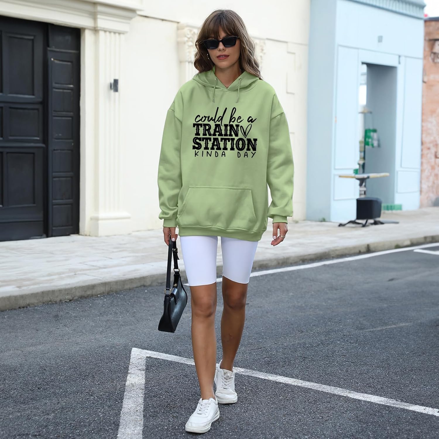 Could Be A Train Station Kinda Day Hoodies Women Western Cowgirl Country Hoodie Oversized Vintage Graphic Sweatshirts - Image 4