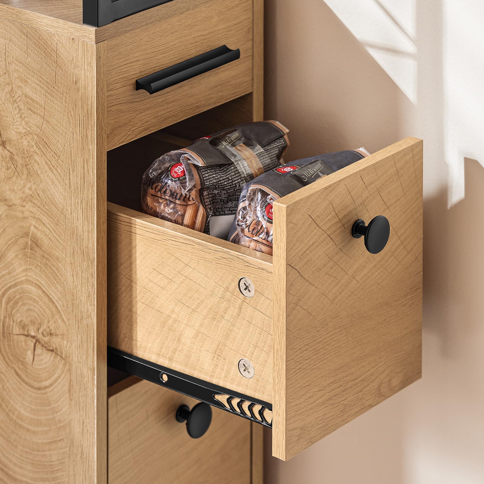 SoBuy Carrello Cucina Salvaspazio con Ruote da 20 cm, soluzione ideale per angoli e nicchie strette, utilizzabile come Mobile Cucina Stretto o Mobiletto Bagno Salvaspazio L20xP40xH170 cm NSR13-N