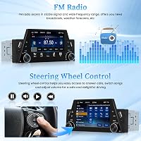 Hikity 5" Autórádió 1DIN Wireless CarPlay Android Érintőképernyős Bluetooth 6