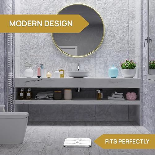 Miniatura 7 de INEVIFIT - Báscula de analizador de cuerpo analizador digital de composición corporal de baño altamente preciso mide peso grasa corporal agua