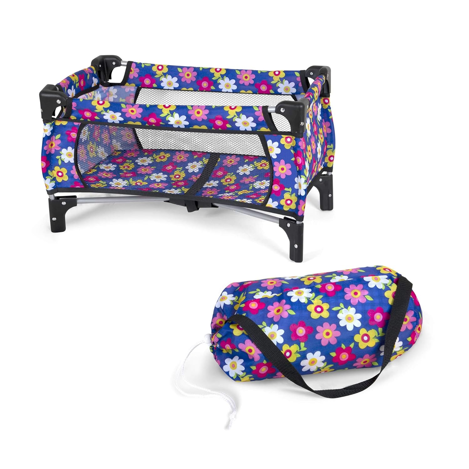 fash n kolor Baby Doll Crib Set with Pack n Play Blanket