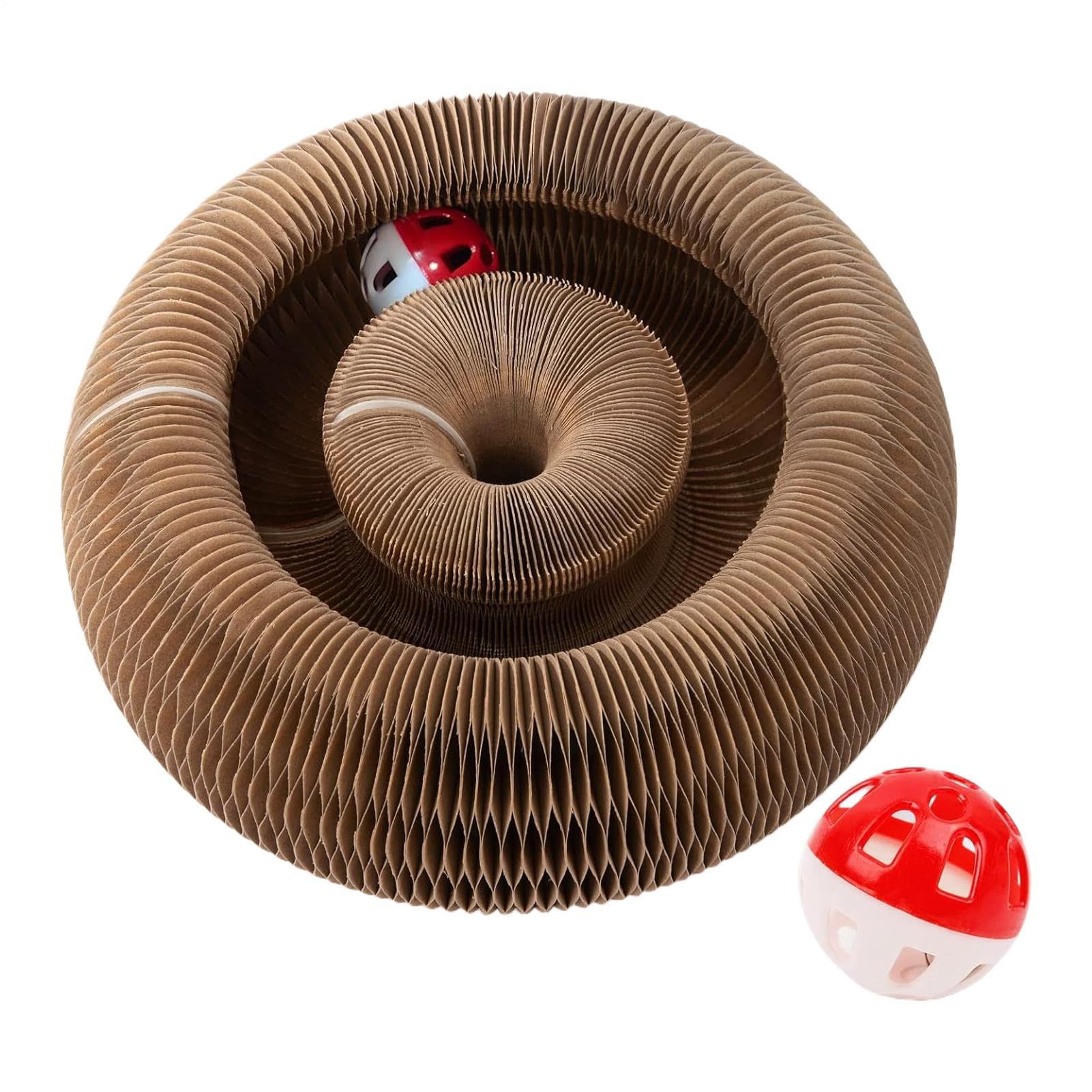 Rascador para gatos para balcón y dormitorio hecho de cartón resistente