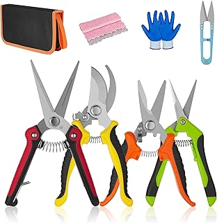 Sponsored Ad - Pruning Shears,Garden Shears,5Pcs Garden Pruning Trimming Scissors,Plant Floral Flower Shears Scissors with...
