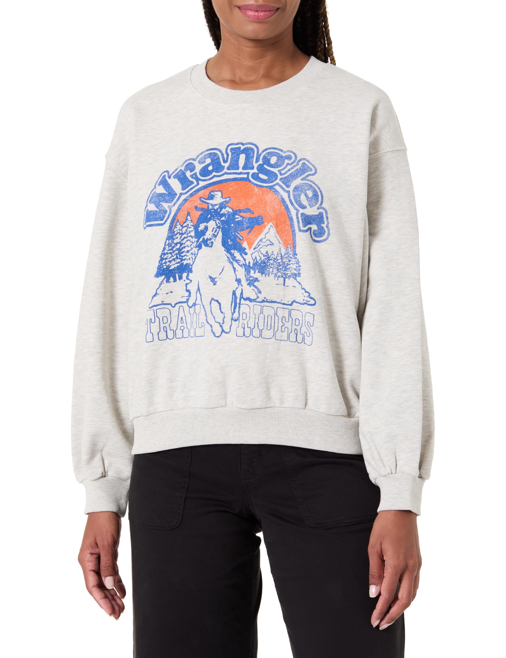 Wrangler Oversized Sweat, Oat Mele, M