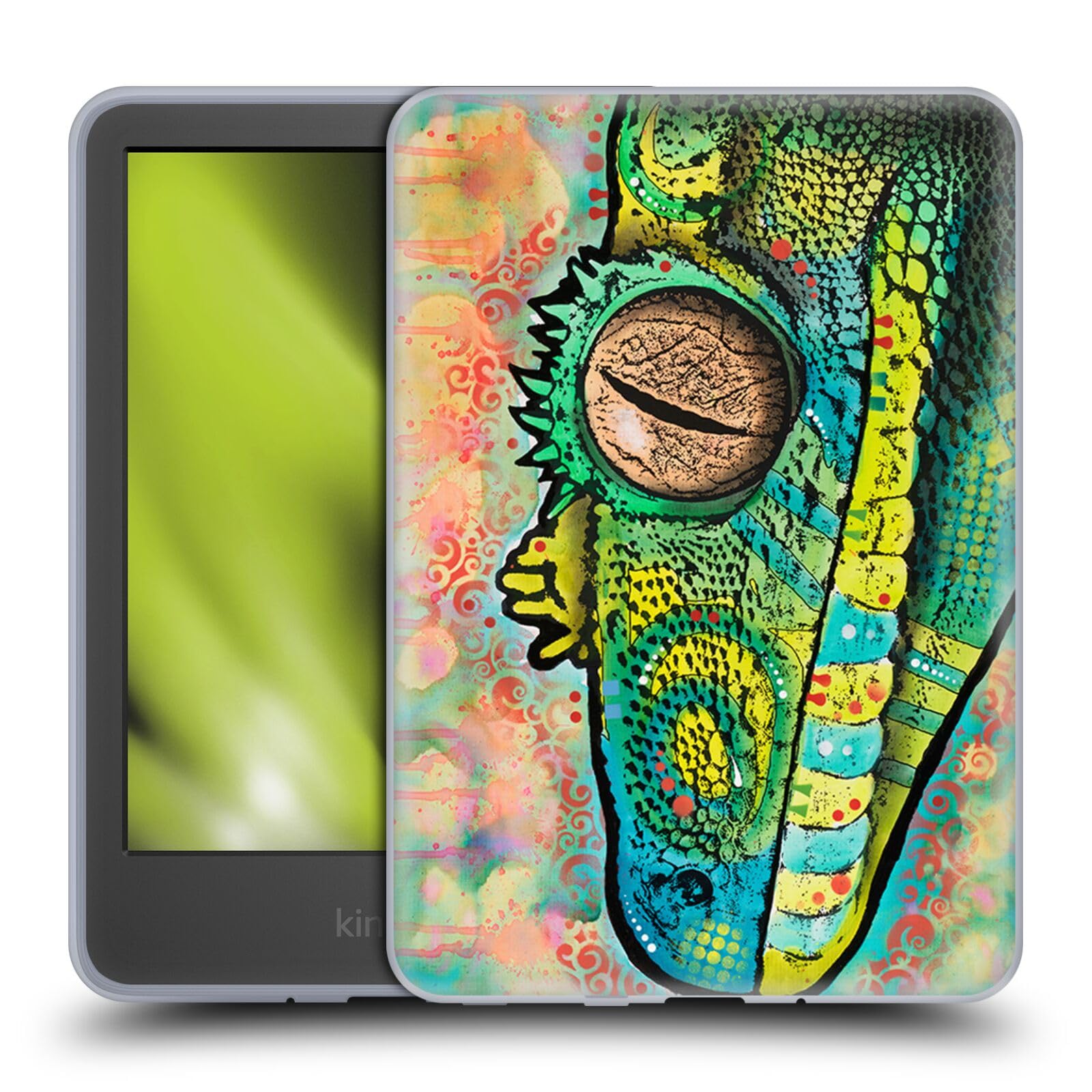 Head Case DesignsOfficially Licensed Dean Russo Gecko Wildlife 3 Soft Gel Case Compatible With Amazon Kindle 11th Gen 6in 2022