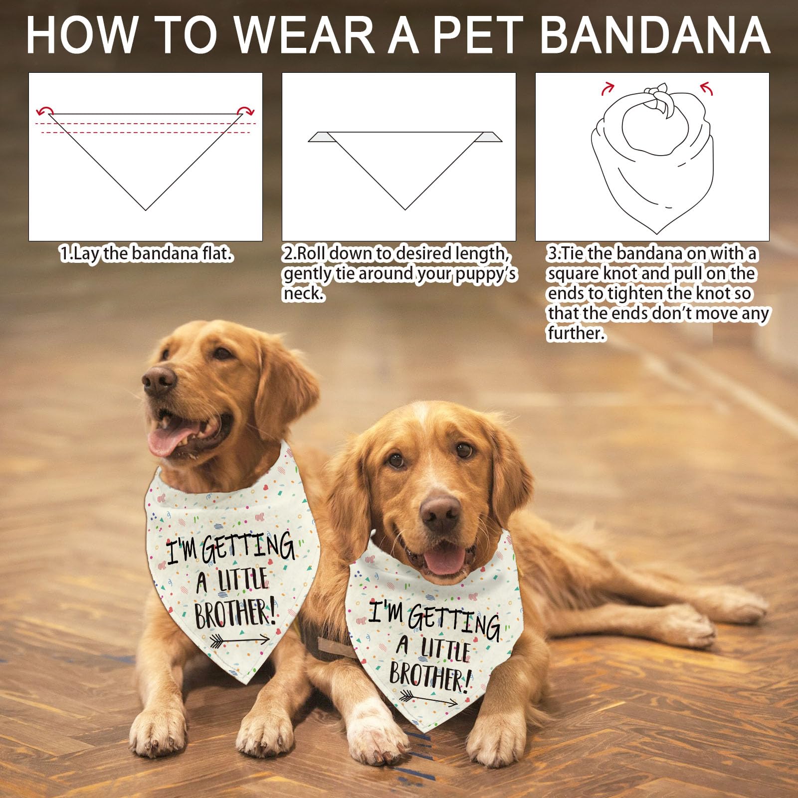 arricraft 1 Pc Colorful Dog Bandana - Image 4