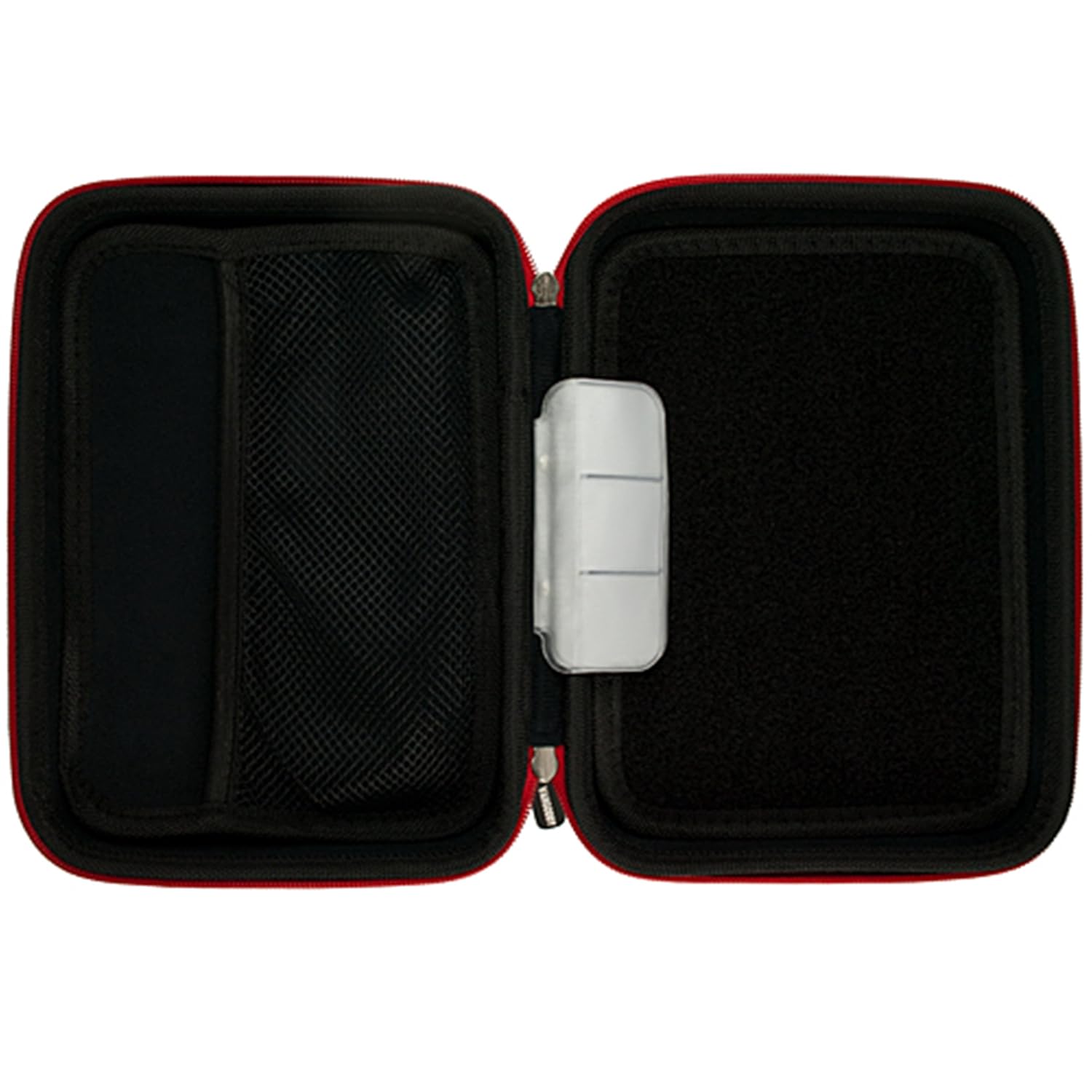 VanGoddy Red Black Hard Shell Carrying Case Suitable for Nintendo 2DS / 3DS / 3DS XL