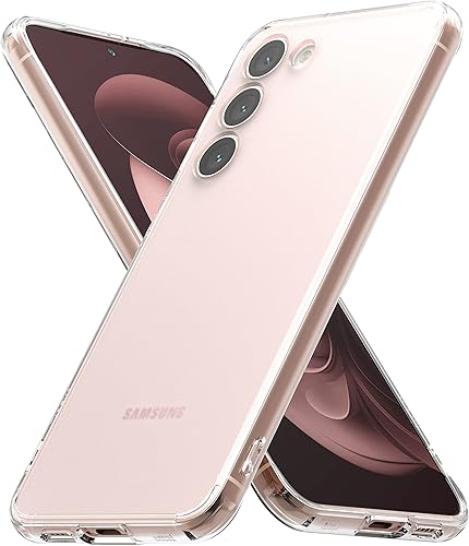 Ringke Fusion evita manchas grasas Compatible con Samsung Galaxy S23 Plus, tecnología antihuellas, fácil de sostener, se siente aterciopelada suave