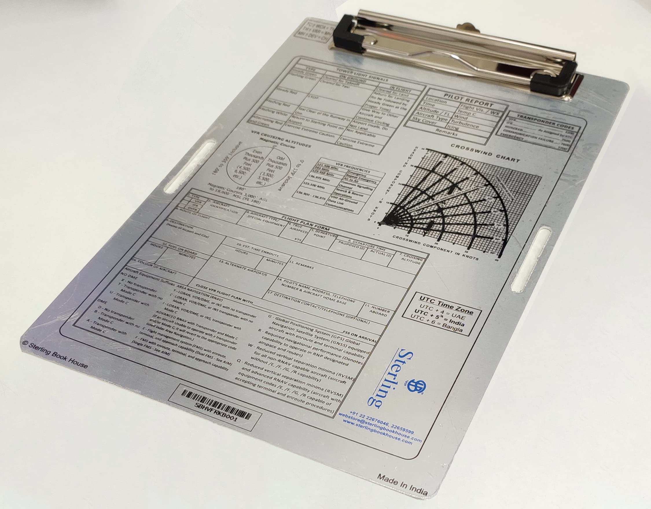 Sterling Book House Tri-Fold VFR Kneeboard 1