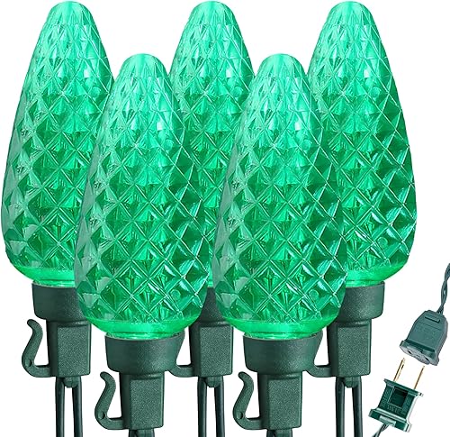 Brizled - Luces de Navidad C9 para decoraciones navideñas al aire libre