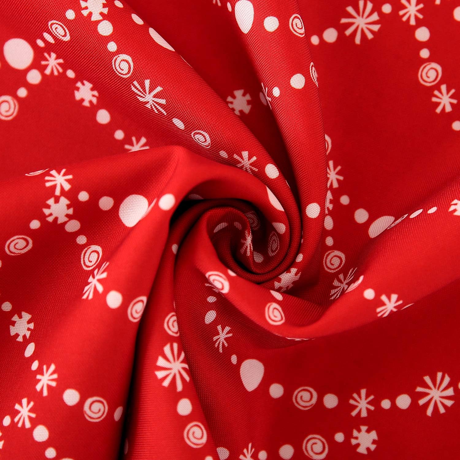 Best Deal Deconovo Decorative Table Cloth Oxford Water Wrinkle Stain Resistant Printed Oblong Tablecloth for Birthday Party, 54 x 72 Inch, Christmas String