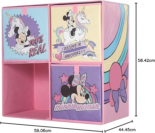Miniatura 10 de Idea Nuova Baby Shark - Cubby plegable de almacenamiento suave con 3 cubos plegables
