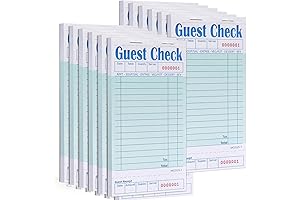12-Pack Guest Checks for Servers, Enhancing Restaurant Dining Experiences