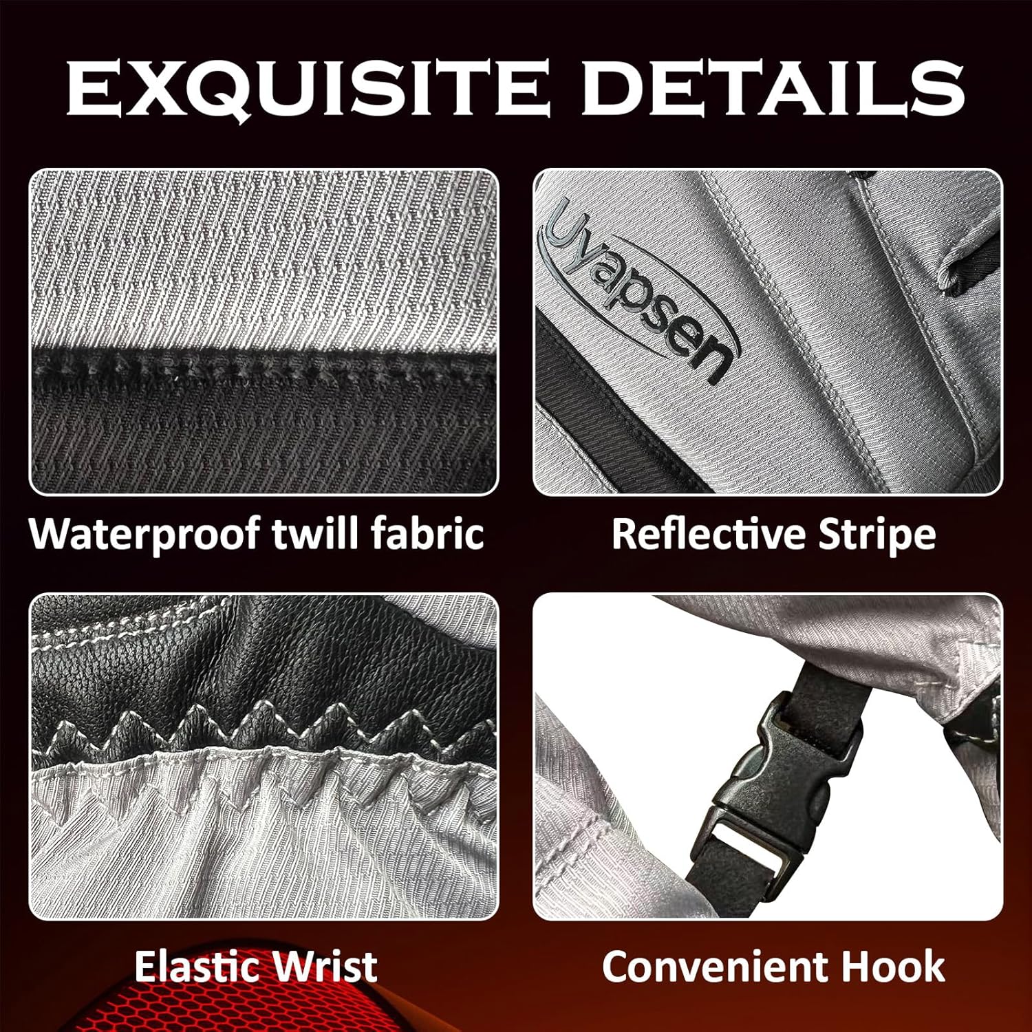 Rechargeable Heated Gloves for Men & Women - 3-Temp Electric Winter Gloves, Waterproof & Touchscreen, 7.5-Hour Heat for Skiing, Motorcycle, Work & Cold Outdoor Activities - Image 7