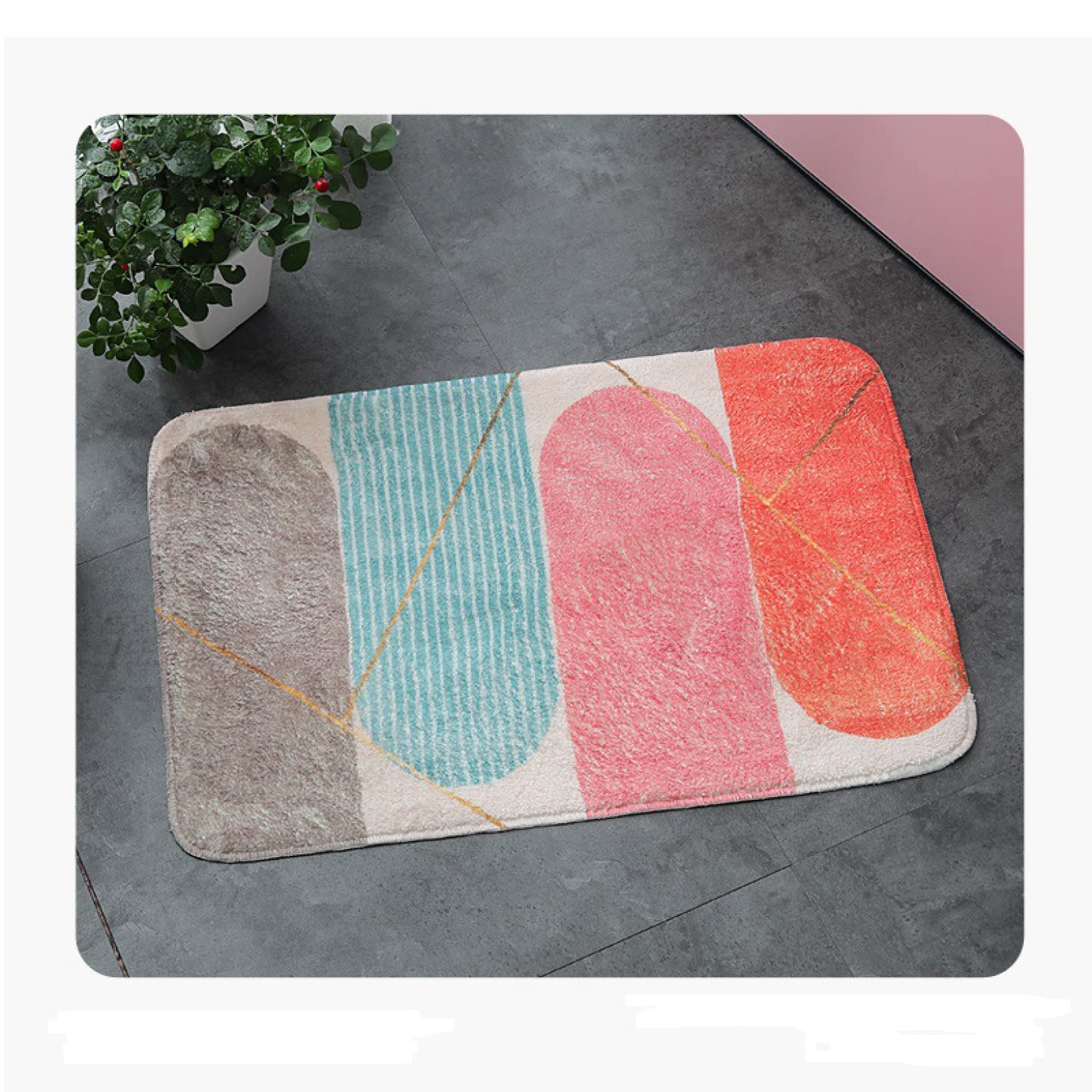 Amazon｜バスマット 速乾 厚手 大判 吸水 マイクロファイバー 40*60cm