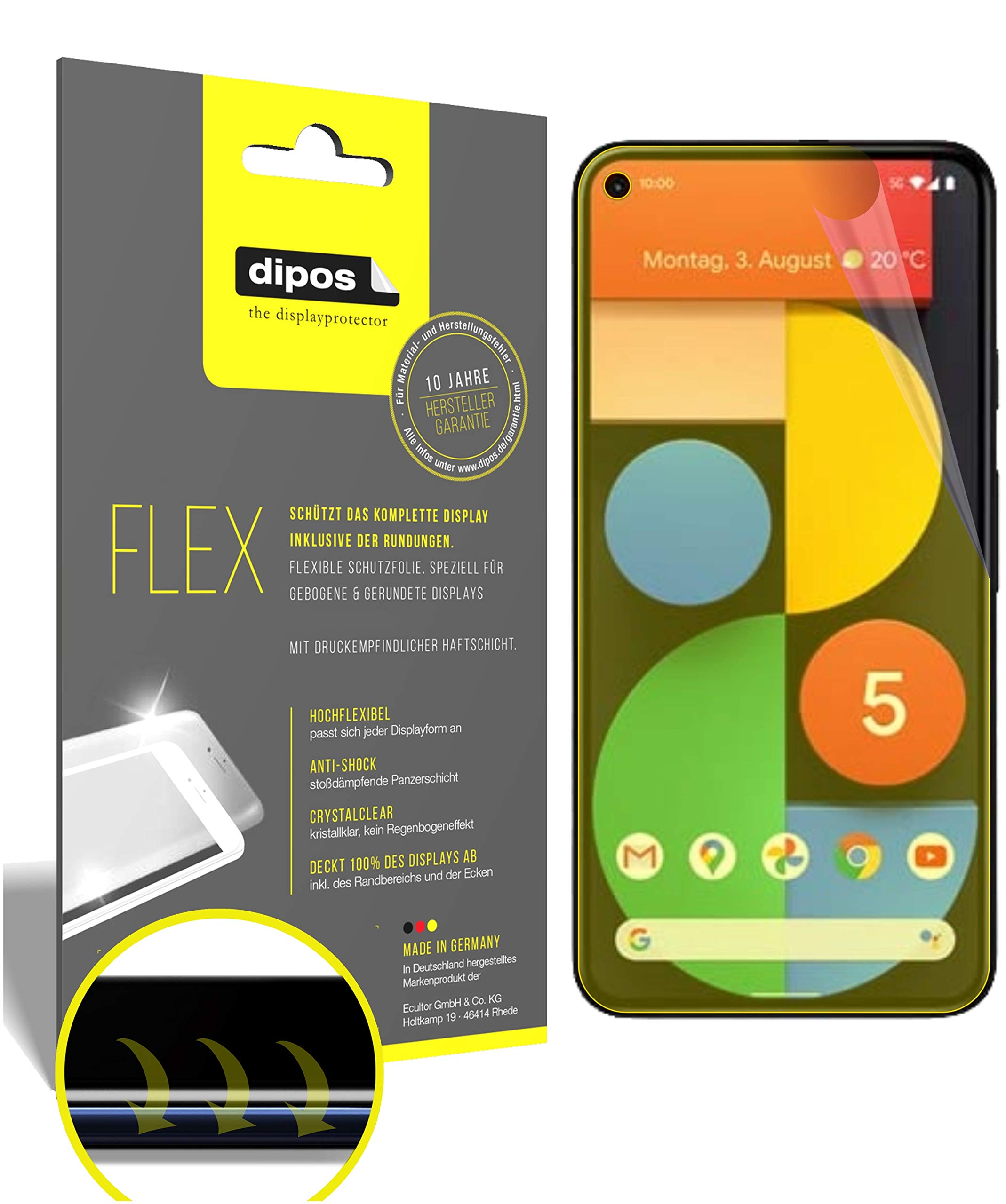 2x Pellicola per Google Pixel 4 Protettiva Protezione Claro