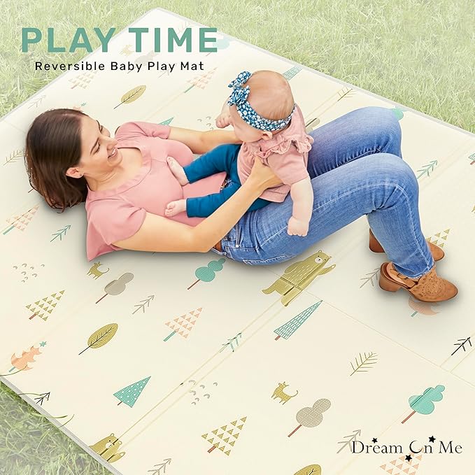 Dream On Me Play Time Alfombra de Actividades Reversible para Bebés miniatura 6